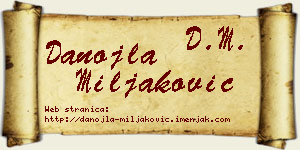 Danojla Miljaković vizit kartica
